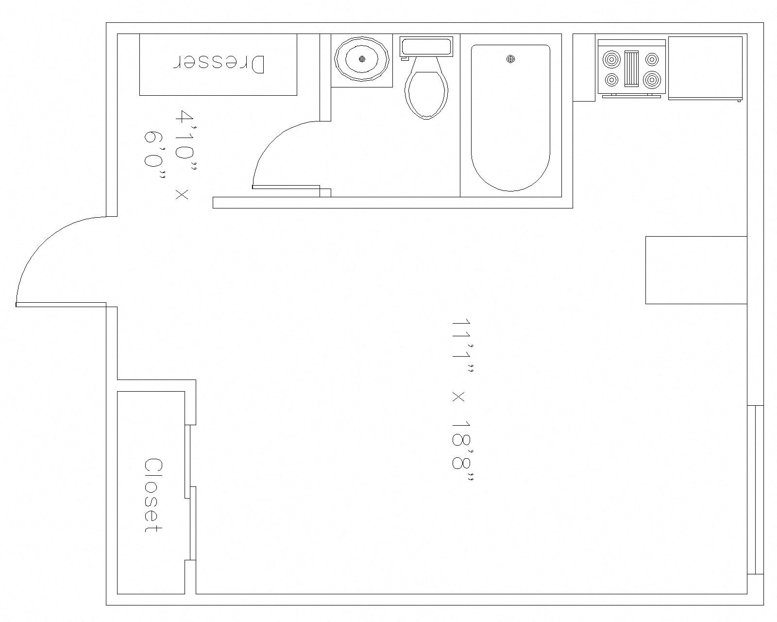 Penn State Apartments at Dorchester House Apartments - Floor Plan Penn State Apartments in State College, Pa | Dorchester House Apartments | Property Management, Inc.